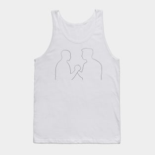 sam and bucky silhouette Tank Top